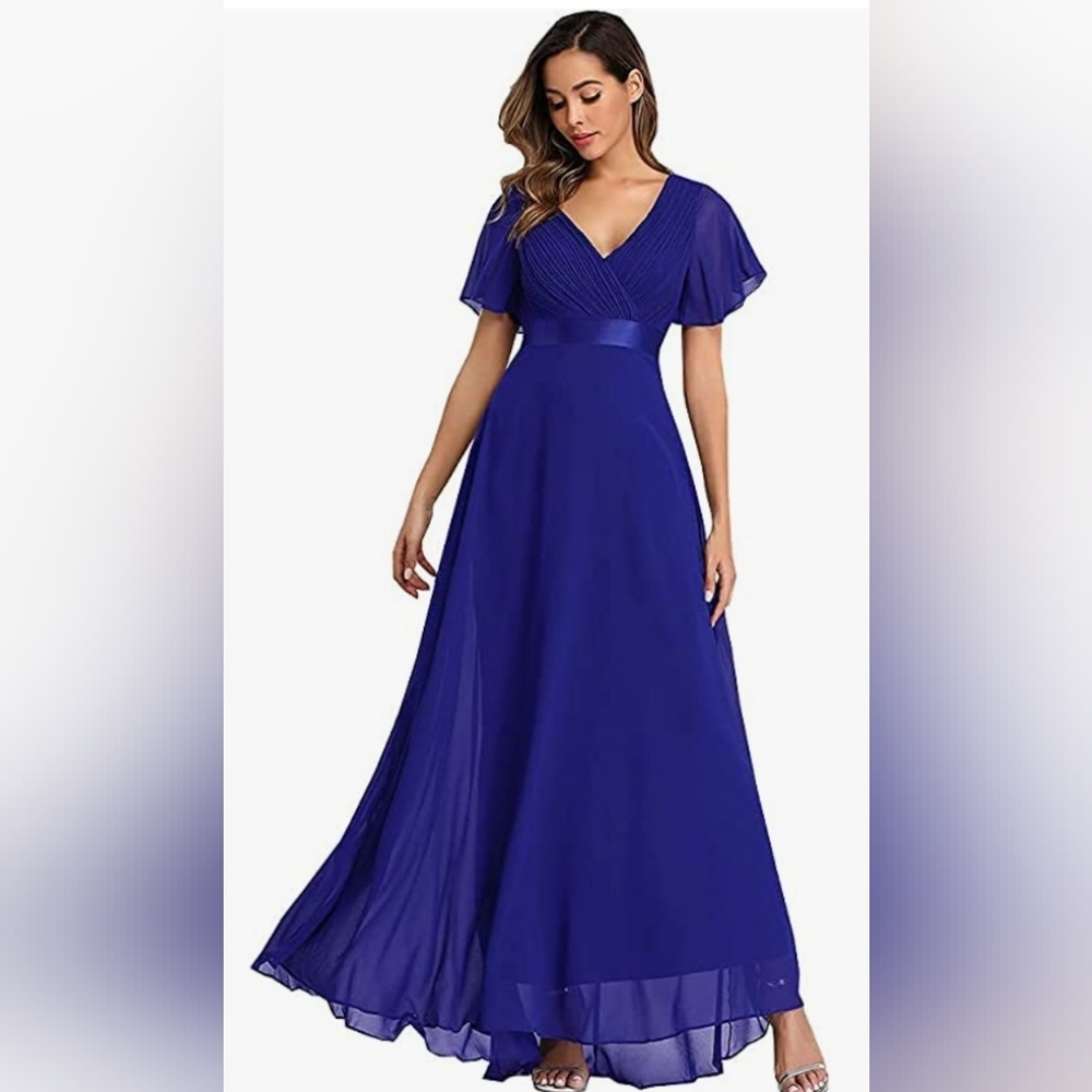 Chiffon evening dress